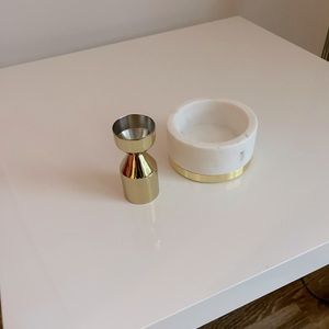 Shot measure& wine bottle coaster (Never Used )